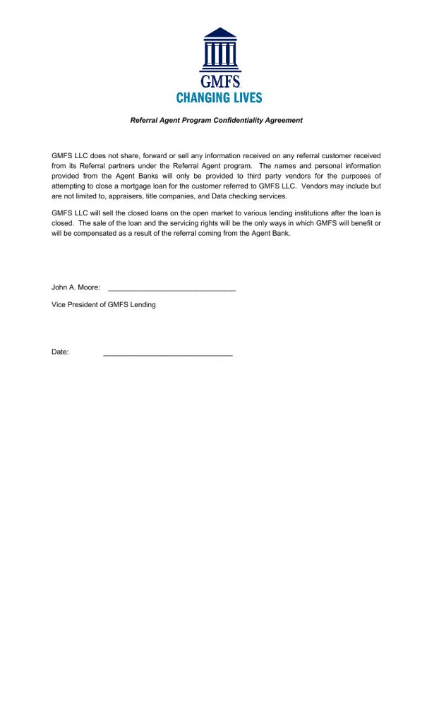 Agent Referral Confidentiality Agreement