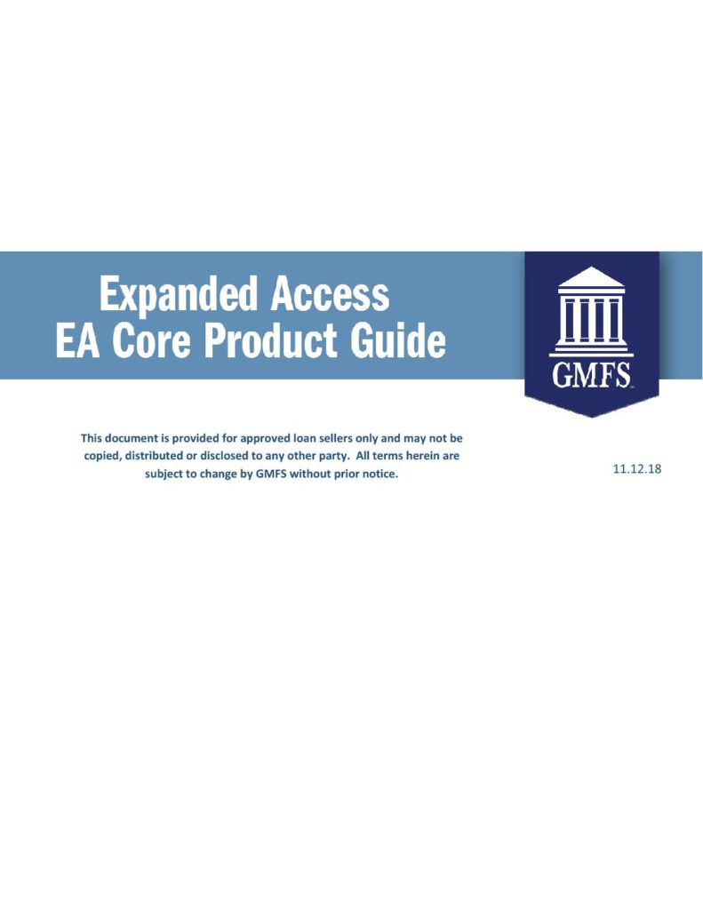 GMFS-Expanded-Access-Core-Product-Guide