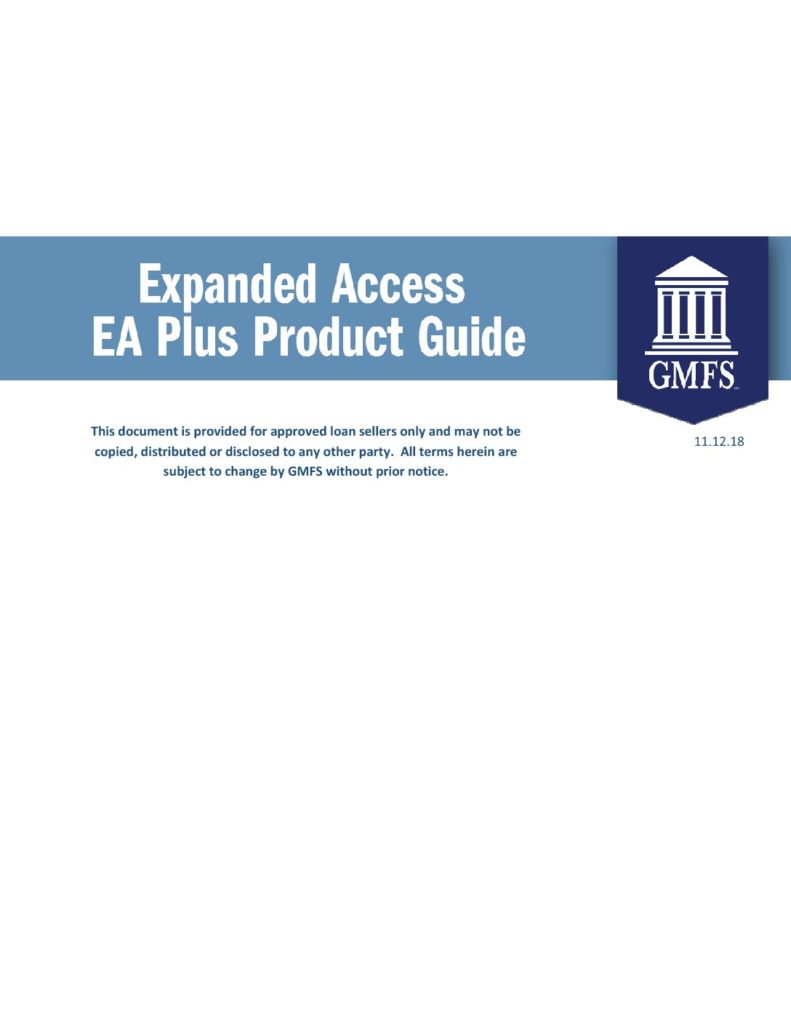 GMFS Expanded Access Plus Product Guide